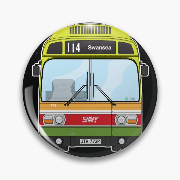 Item preview, SWT South Wales Leyland National mk1 773 JTH773P Retro Illustration designed and sold by BFXIII.
