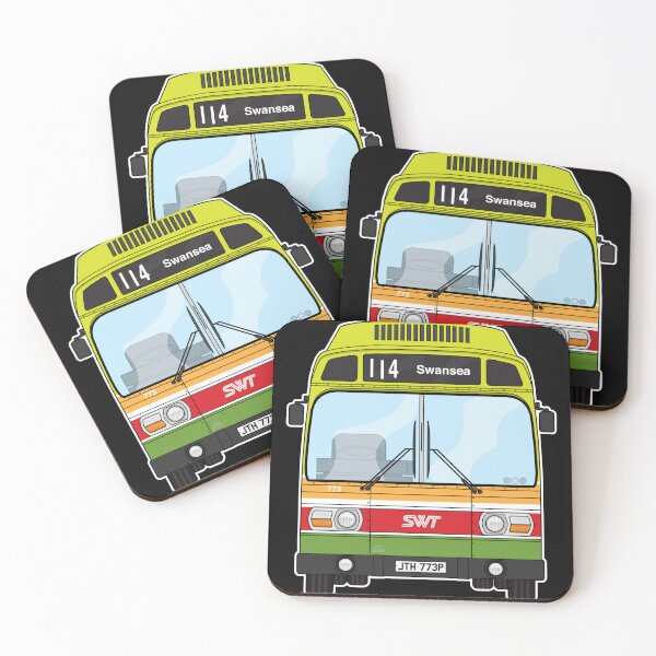 Item preview, SWT South Wales Leyland National mk1 773 JTH773P Retro Illustration designed and sold by BFXIII.