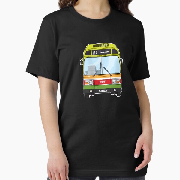 Vista previa del artículo con la obra «SWT Gales del Sur Leyland National mk1 773 JTH773P Ilustración retro», diseñado y vendido por BFXIII.