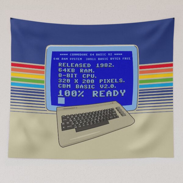 Item preview, Retro Commodore 64 Home Computer and Monitor - 100% ready - c64 Inspired designed and sold by RetroTeeStudio.