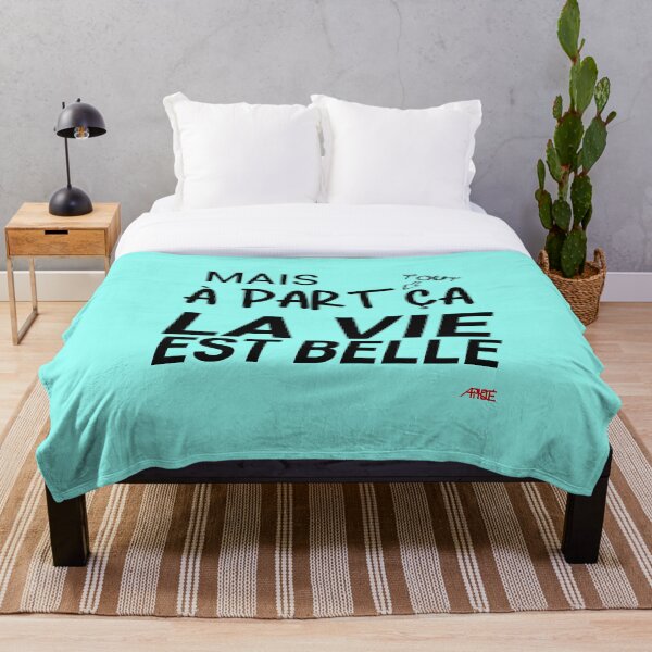 Item preview, But apart from (all) that life is beautiful - funny, optimistic and positive t shirt t shirt - black typo designed and sold by Apikoedesign.