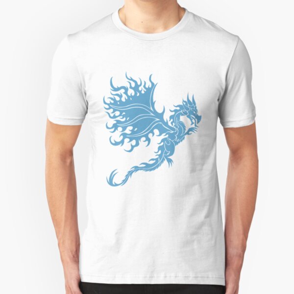 Fire Dragon 3.2 Blue Slim Fit T-Shirt