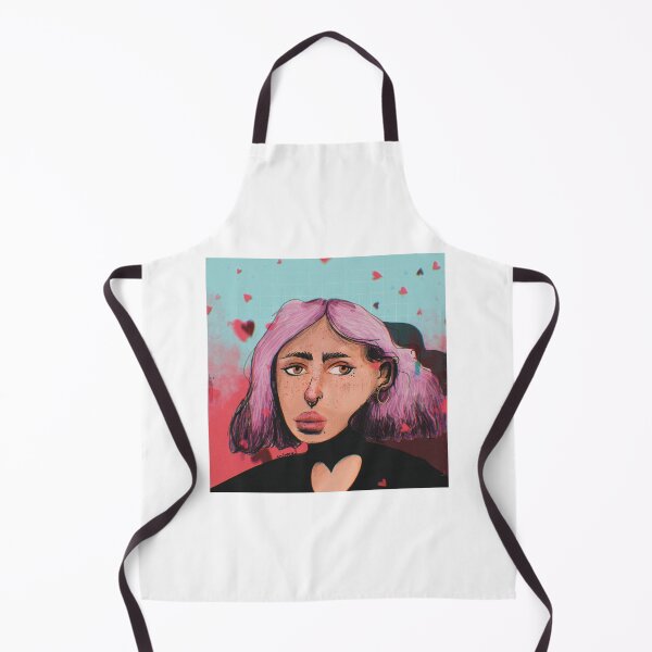 Item preview, Be my Valentine girl with pink hair designed and sold by andreamlstudio.
