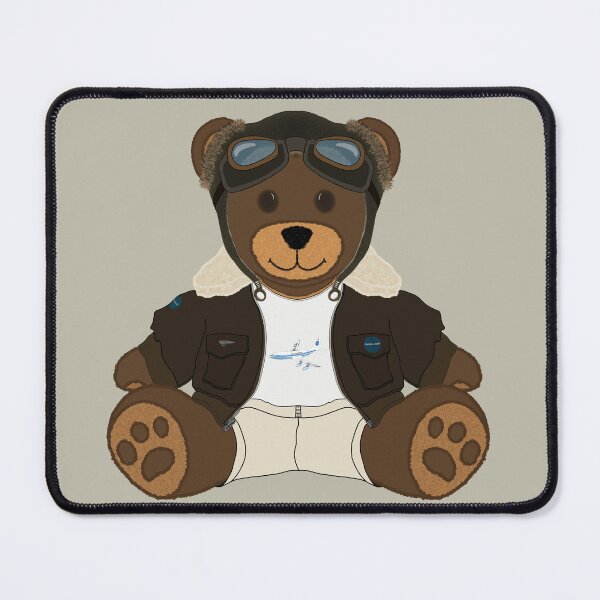 Item preview, Aviator Teddy Bear - Brown Bomber Jacket - PanAm designed and sold by LCNT-ART.