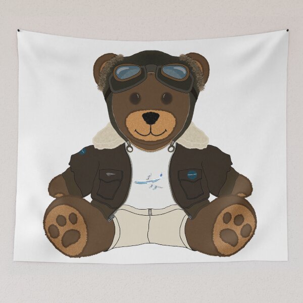 Item preview, Aviator Teddy Bear - Brown Bomber Jacket - PanAm designed and sold by LCNT-ART.