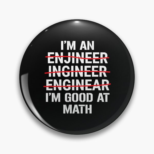 Item preview, Im An Engineer Im Good At Math Funny Grammar Engineering designed and sold by Sara-Quinn.