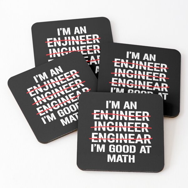 Item preview, Im An Engineer Im Good At Math Funny Grammar Engineering designed and sold by Sara-Quinn.