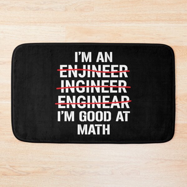 Item preview, Im An Engineer Im Good At Math Funny Grammar Engineering designed and sold by Sara-Quinn.