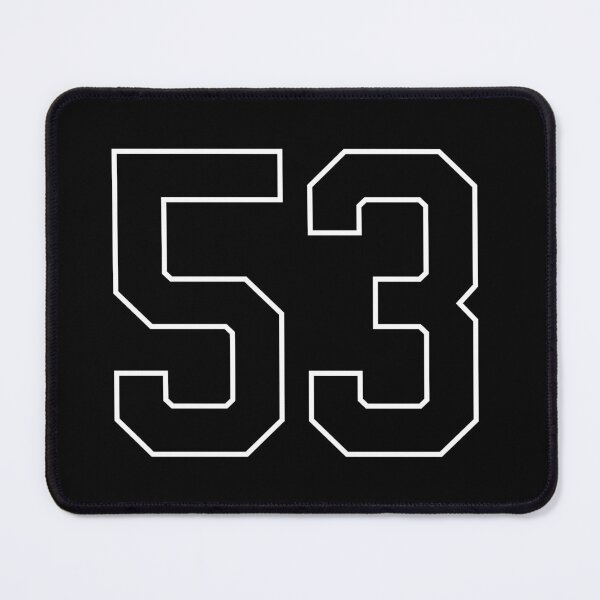 Item preview, Black Number 53 lucky sports jersey fifty three designed and sold by HeavyStyle.