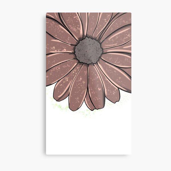 Flower Power Gerbera Springfeeling Metallbild