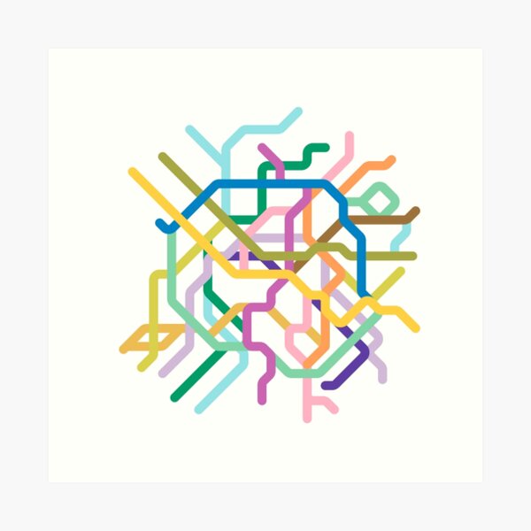 Mini Metros - Paris, France Art Print