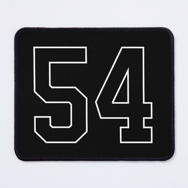 Item preview, Black Number 54 lucky sports jersey fifty four designed and sold by HeavyStyle.