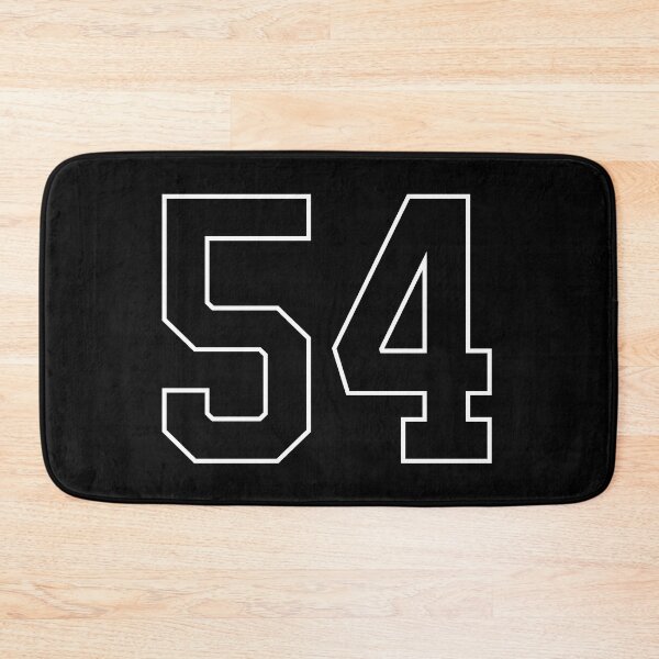 Item preview, Black Number 54 lucky sports jersey fifty four designed and sold by HeavyStyle.