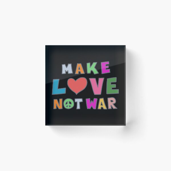 Item preview, Peace Needed. Make Love Not War. Make Art Not War. designed and sold by sundae-artisan.