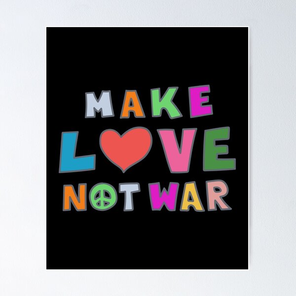 Item preview, Peace Needed. Make Love Not War. Make Art Not War. designed and sold by sundae-artisan.