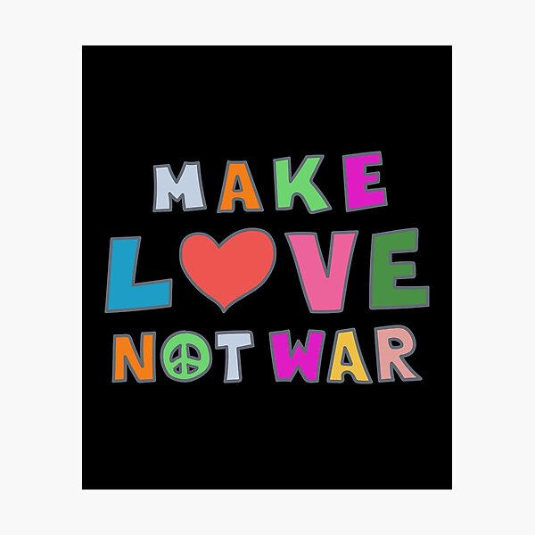 Item preview, Peace Needed. Make Love Not War. Make Art Not War. designed and sold by sundae-artisan.