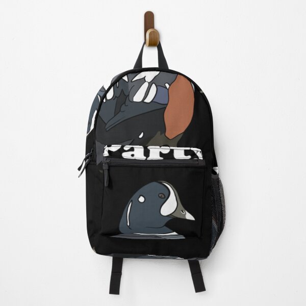 Item preview, Party Fowl - Harlequin Ducks - White Text Classic designed and sold by terrywillaim3.