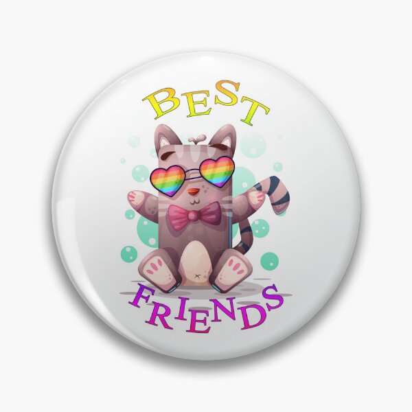 Item preview, Best Friends Funky Cat Cartoon designed and sold by aventi24.