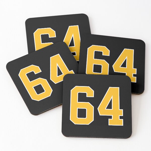 Item preview, Yellow Number 64 lucky sports jersey sixty four designed and sold by HeavyStyle.