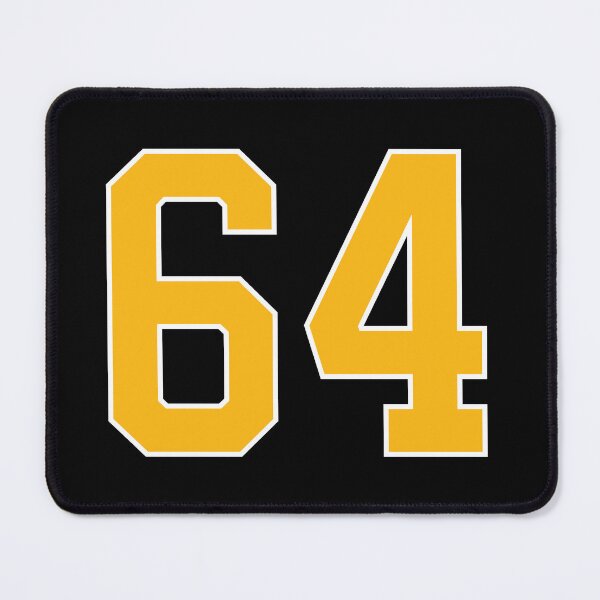 Item preview, Yellow Number 64 lucky sports jersey sixty four designed and sold by HeavyStyle.