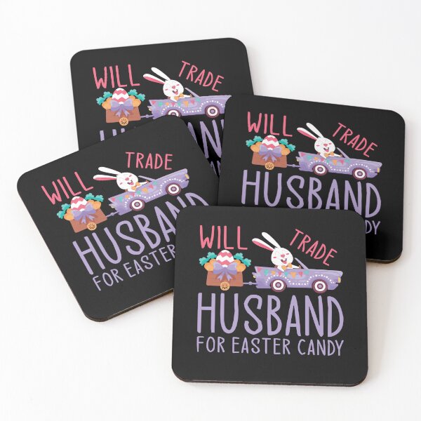 Item preview, Womens Cute Bunny Will Trade Husband Tee Easter Candy Funny Wife designed and sold by disforyou.
