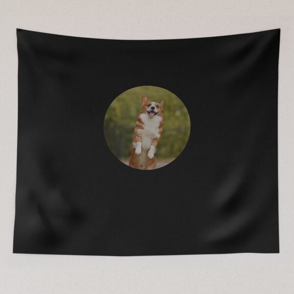 Item preview, Dancing Corgi Kawaii Cute Funny Essential T-Shirt designed and sold by WilkDesign.