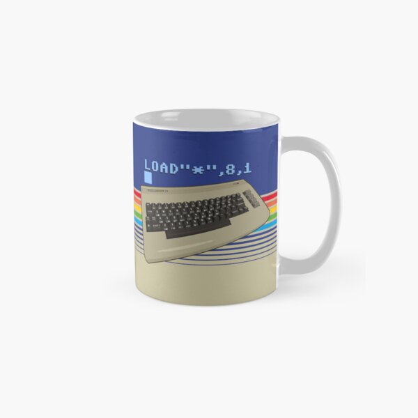 Aperçu de l'œuvre LOAD 8,1 - Commande classique pour ordinateur domestique Retro Commodore 64 - Inspiré du c64 créée et vendue par RetroTeeStudio.