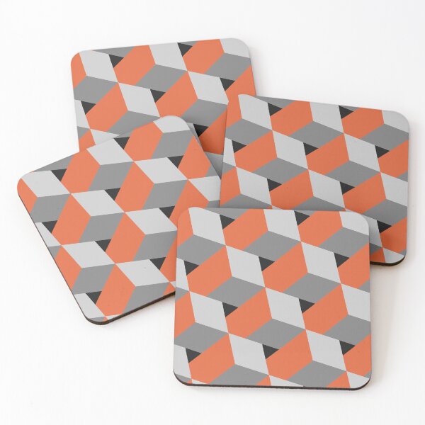 Item preview, Orange 3D Cubes designed and sold by elliebart.