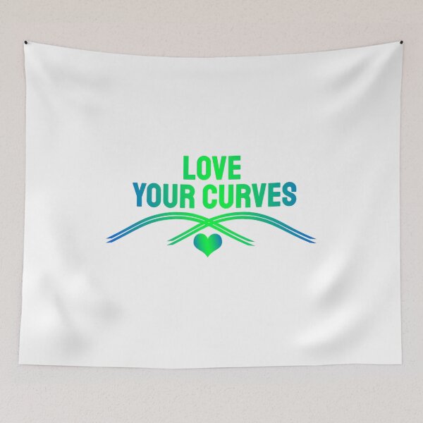 Item preview, Love your curves Plus size bodies colorful lovely design designed and sold by AnsykD.