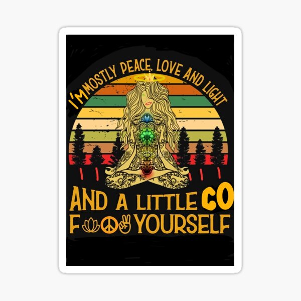 I am Peace and Yoga Sticker