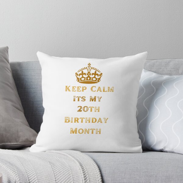 Item preview, Keep Calm Its My 20th Birthday Month Quote Gift For Men Women Essential T-Shirt designed and sold by JVAZ21.