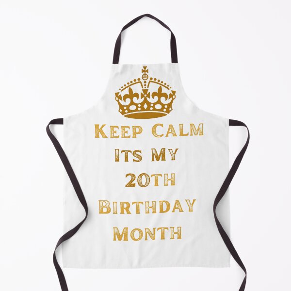Item preview, Keep Calm Its My 20th Birthday Month Quote Gift For Men Women Essential T-Shirt designed and sold by JVAZ21.
