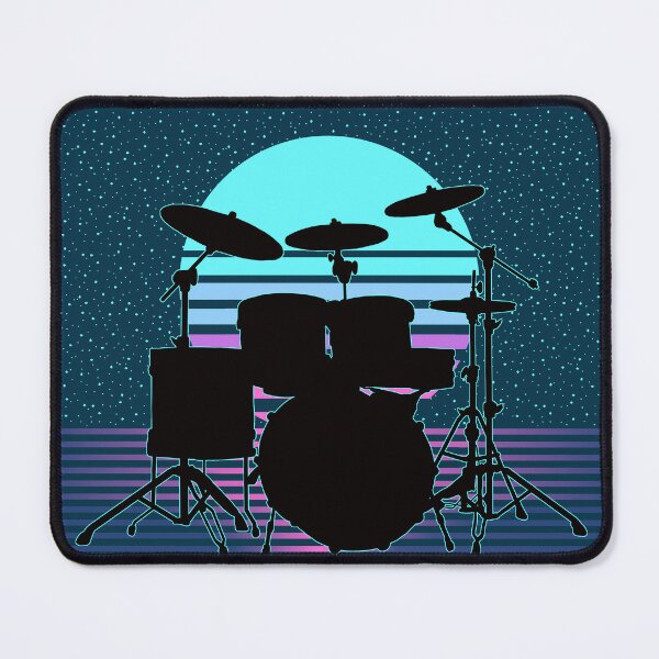 Item preview, Vaporwave Aesthetic Synthwave 80s 90s Drum Art designed and sold by Buyeseoshop.