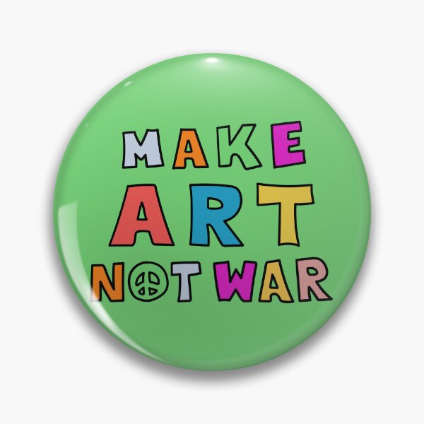 Item preview, Peace Needed. Make Art Not War. Make Love Not War. designed and sold by sundae-artisan.