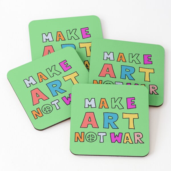 Item preview, Peace Needed. Make Art Not War. Make Love Not War. designed and sold by sundae-artisan.