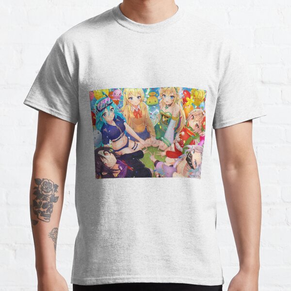 Summoners War Girls Group Anime Anniversaire T-shirt classique
