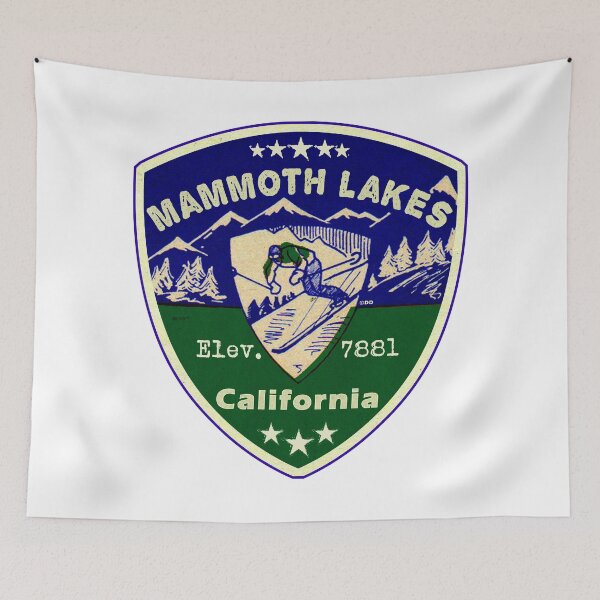 Item preview, Mammoth Lakes California Skiing Ski Mountains Skier CA designed and sold by DESTINATIONS DECAL.