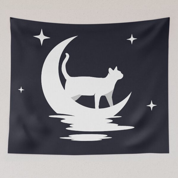 Item preview, Cat in the moon designed and sold by I'm  Redz.