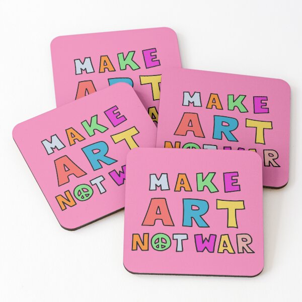 Item preview, Peace Needed. Make Art Not War. Make Love Not War. designed and sold by sundae-artisan.