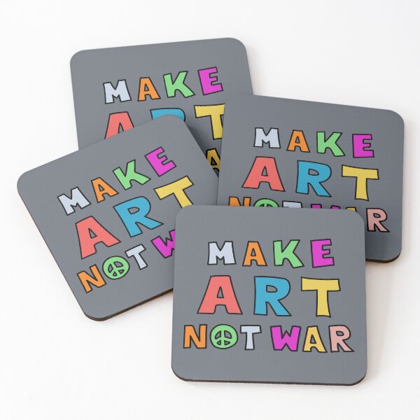 Item preview, Peace Needed.  Make Art Not War. Make Love Not War. designed and sold by sundae-artisan.