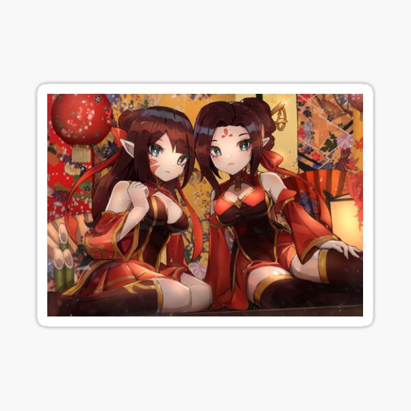Summoners War Fire Zwillinge Shaina Maruna Sticker