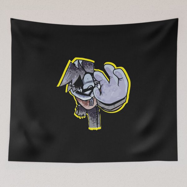 Item preview, mount silver monochrome fnf designed and sold by spamton-funny.