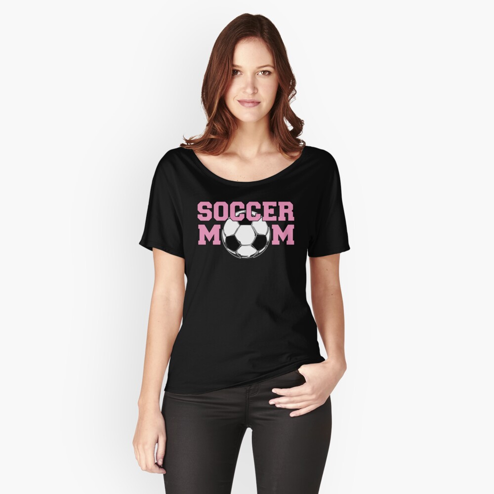 Soccer Mom Pink Relaxed Fit T-Shirt