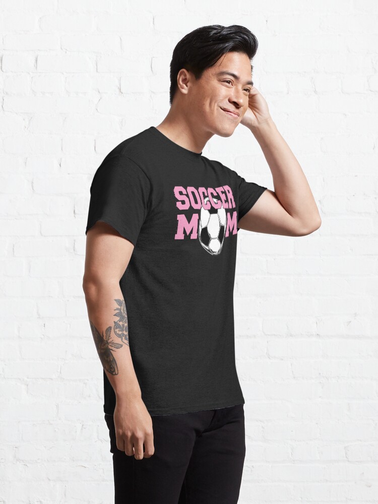 Alternate view of Soccer Mom Pink Classic T-Shirt