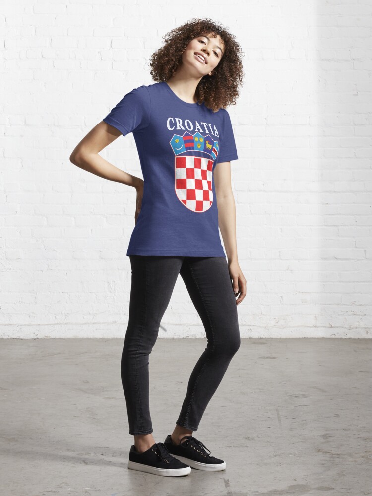 Croatia Soccer Jersey Style Deluxe Essential T-Shirt for Sale by