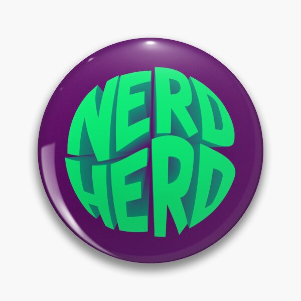 Item preview, Nerd Herd - Wonky Logo - Teal designed and sold by Nerd-Herd-Team.