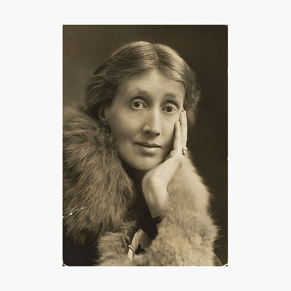 Vista previa del artículo con la obra «Escritora Virginia Woolf», diseñado y vendido por wowlil.