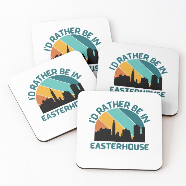 Item preview, I'd Rather Be In Easterhouse sunset silhouette designed and sold by MerchByCraig.