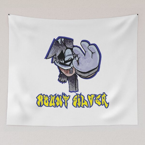 Item preview, mount silver monochrome fnf designed and sold by spamton-funny.