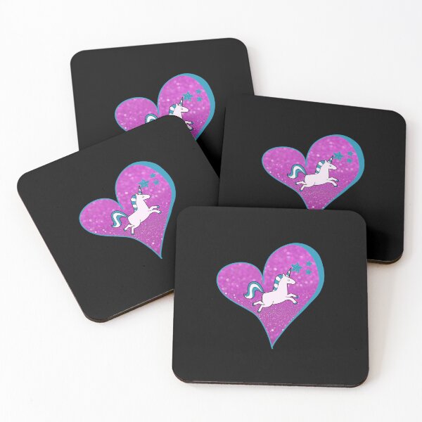 Item preview, Unicorn Heart & Stars designed and sold by DaydreamerDzine.